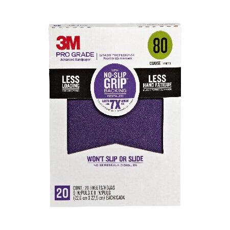 【平行輸入品】3M 80グリット プログレード ノンスリップグリップ アドバンストサンドペーパー 1...