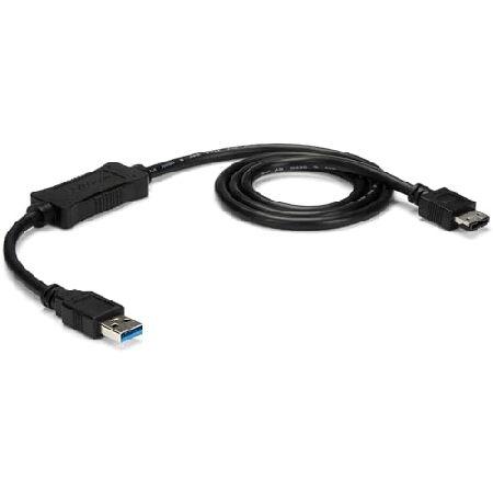 【平行輸入品】StarTech SATAケーブル USB3S2ESATA3 その他周辺機器 ブラック