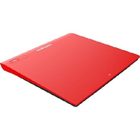 【平行輸入品】Samsung 超スリム外付けDVDライターのUSB（8倍速DVD/24X CD）レッ...