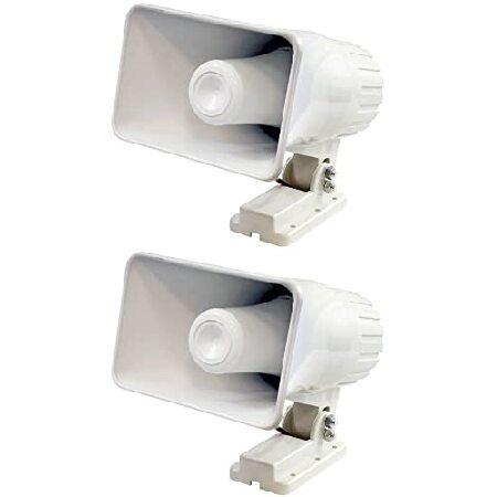 【平行輸入品】Pyle PHSP4 6インチ 50W 屋内/屋外 防水 ホームPA ホーンスピーカー...