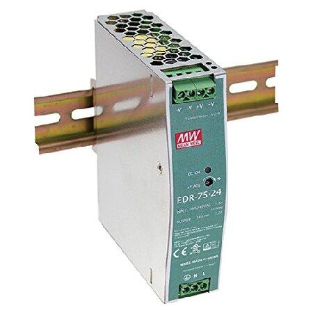 【平行輸入品】平均ウェルEDR-75-12 AC-DCスイッチングDINレール電源12V 6.3A