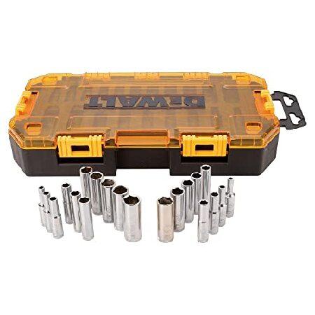 【平行輸入品】DEWALT Deep Socket Set, 20-Piece, 1/4" Driv...