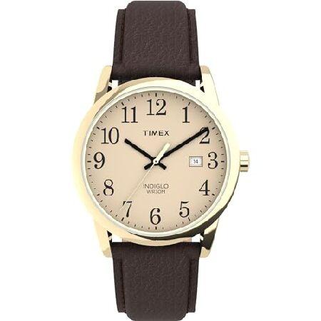 【平行輸入品】Timex (タイメックス) メンズ イージーリーダー レザーストラップ 38mm 腕...
