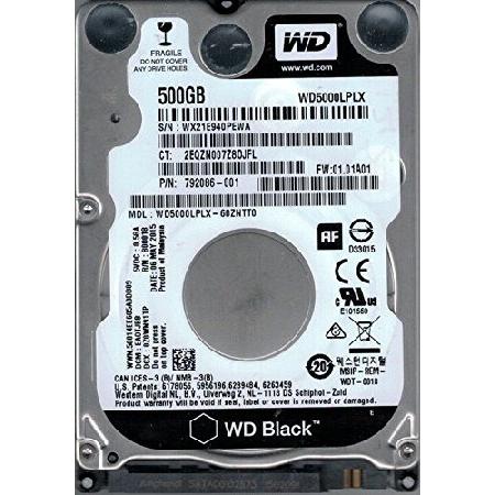【平行輸入品】Western Digital 内部部品 WD5000LPLX ブラック
