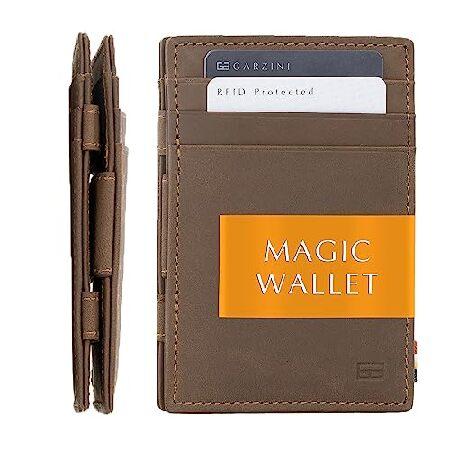 【平行輸入品】GARZINI Magic Wallet For Men, Minimalist Wa...