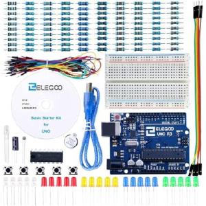 【平行輸入品】ELEGOO UNO Project Basic Starter Kit with Tutorial and UNO R3 Compatible with Arduino IDE