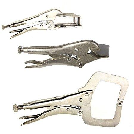 【平行輸入品】HFS (R) 3Pcs Assorted Locking Welding Clamp...