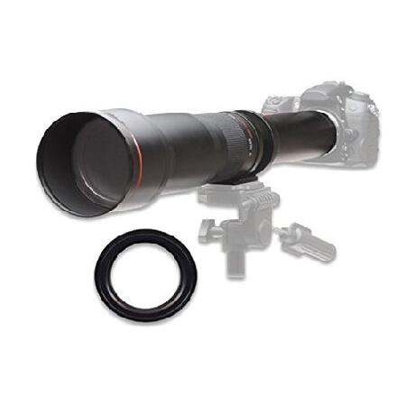 【平行輸入品】650-1300mm 望遠ズームレンズ f/8 手動望遠レンズ Canon EOS 7...
