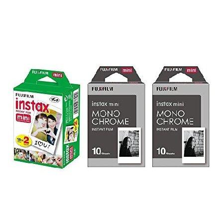 Fujifilm Instax Miniインスタントフィルム3パックバンドルセット、ツインパック (...