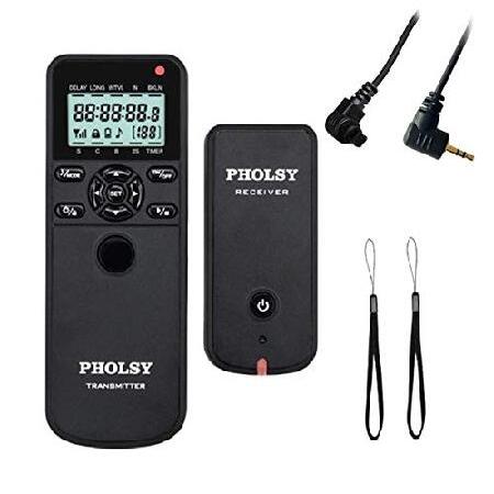 【平行輸入品】PHOLSY ワイヤレスレリーズ タイマーリモートコントローラー HDR インターバル...