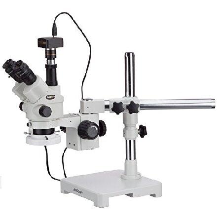 【平行輸入品】AmScope 5MP USB3カメラ付き3.5X-90Xサイマルフォーカルステレオロ...