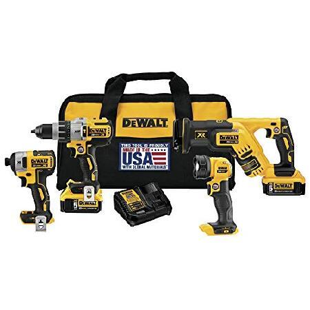 【平行輸入品】DEWALT コンボキット DCK494P2 ドリル、ドライバー、レンチセット