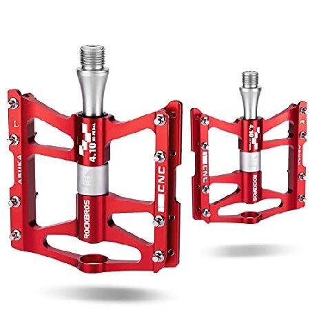 【平行輸入品】ROCKBROS 自転車 ペダル JT410R レッド