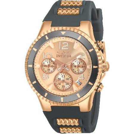 【平行輸入品】Invicta BLU Chronograph Rose Dial Ladies Wa...