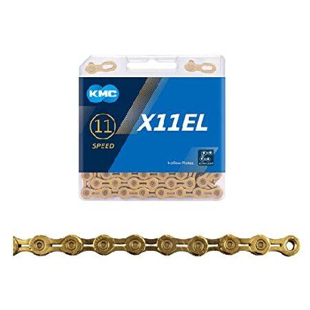 【平行輸入品】KMC X11 チェーン 11段変速 ELシリーズ ゴールド マウンテンバイク/ロード...