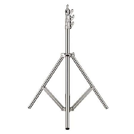 【平行輸入品】NEEWER 2m ステンレススチール ライトスタンド スプリングクッション 耐久性 ...