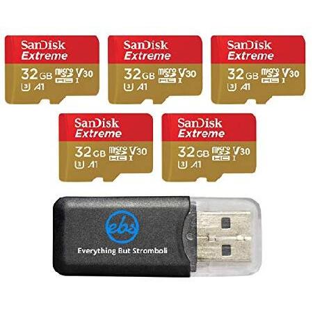 32GB Sandisk Extreme (Five Pack) 4K Micro Memory C...