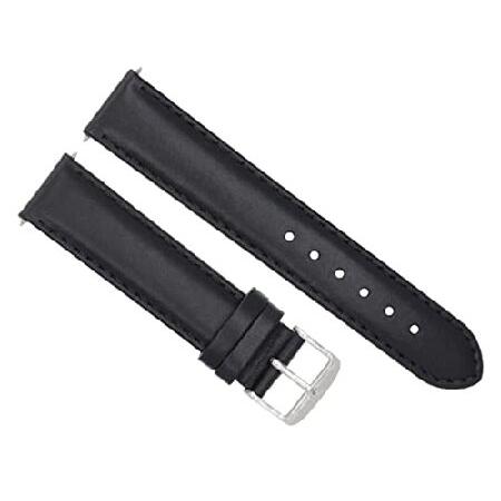 【平行輸入品】腕時計パーツ 互換品 24mm Smooth Leather Strap Band W...