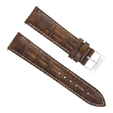 【平行輸入品】腕時計パーツ 互換品 22mm レザーウォッチバンドストラップ Breitling C...