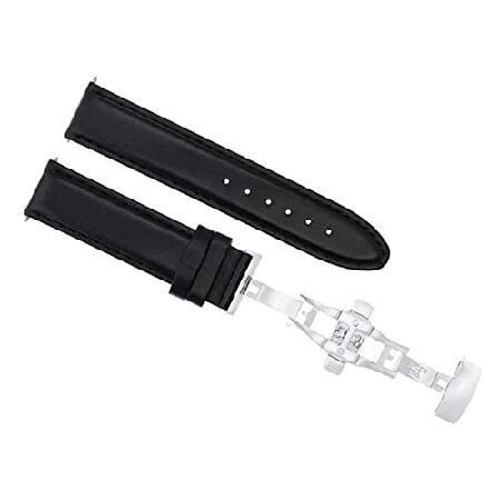 【平行輸入品】腕時計パーツ 互換品 20mm Leather Band Smooth Strap D...
