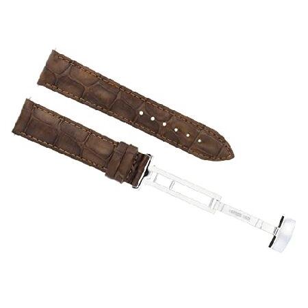 【平行輸入品】腕時計パーツ 互換品 20mm Leather Watch Band Strap De...