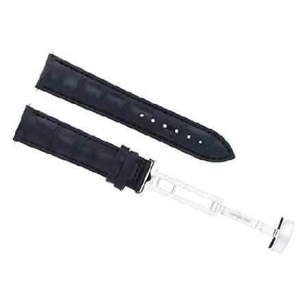 【平行輸入品】腕時計パーツ 互換品 18mmレザーバンド時計ベルトDeployment Clasp ...