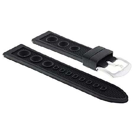 【平行輸入品】腕時計パーツ 互換品 22mm Rubber Diver Watch Band Str...