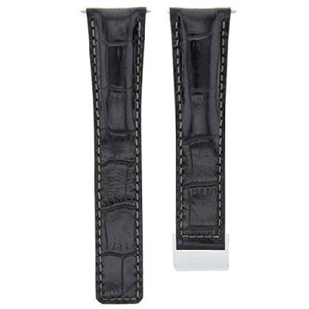 【平行輸入品】腕時計パーツ 互換品 20mmレザーバンドStrap Clasp for Breitl...