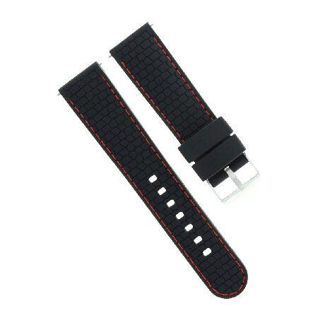 【平行輸入品】腕時計パーツ 互換品 22mm Rubber Diverバンドストラップfor Bul...