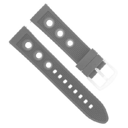 【平行輸入品】腕時計パーツ 互換品 24mm Rubber Diver Watch Band Str...