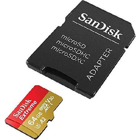 SanDisk マイクロSDカード SDSQXA2-064G-GN6MA レッド