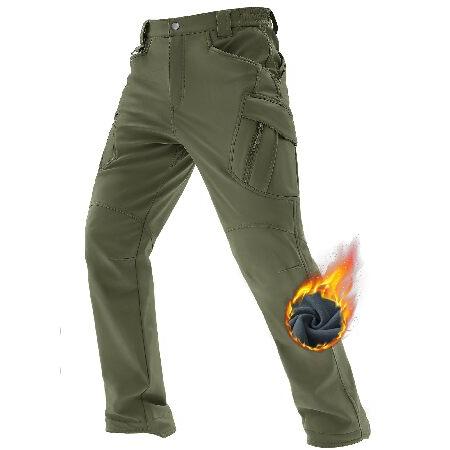 【平行輸入品】TACVASEN Men's Fleece Lined Hiking Pants wi...