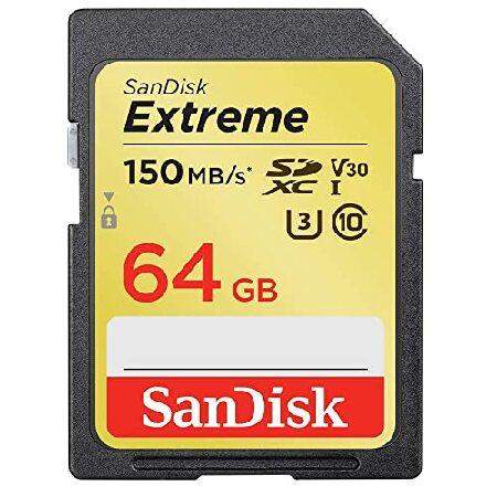 SanDisk 64GB Extreme UHS-I SDXC SDSDXV6-064G サンディス...