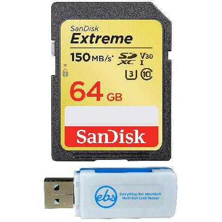 【平行輸入品】SanDisk 64GB SDXC SD Extreme Memory Card Wo...