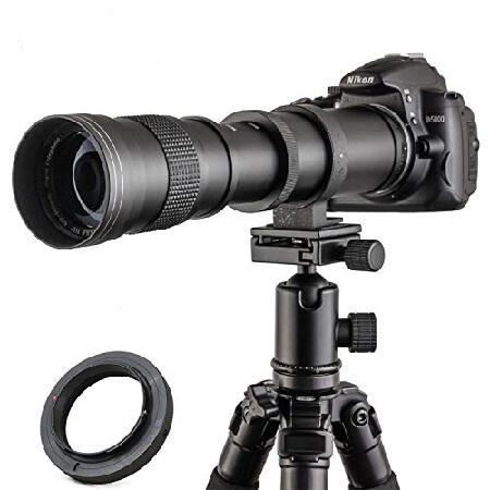JINTU 420-800mm f/8.3 手動望遠ズームレンズ + Tマウント Canon EOS...
