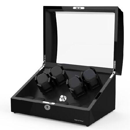 【平行輸入品】TRIPLE TREE ウォッチワインダー 4+6ww2019 腕時計用ケース ブラッ...