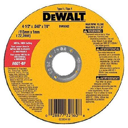 【平行輸入品】DeWalt DW8062 4-1/2 x .045 x 7/8 タイプ1 メタルカッ...
