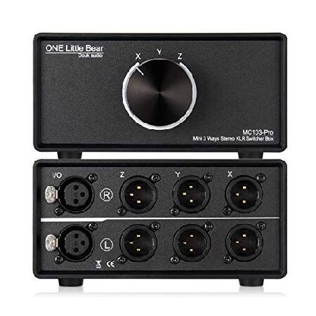 【平行輸入品】Nobsound 1-IN-3-OUT XLRオーディオスイッチ; バランスオーディオ...