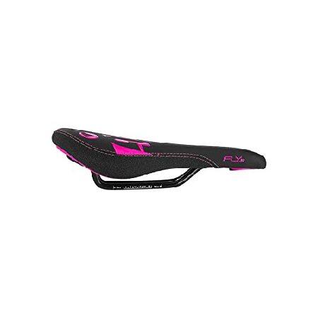 【平行輸入品】SDG Components Fly JR スチールサドル ブラック/ネオンピンク ワ...
