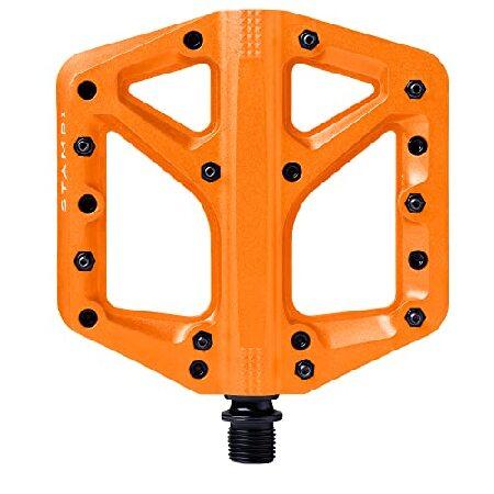 【平行輸入品】CRANKBROTHERS MTB用フラットペダル スタンプ1 L オレンジ
