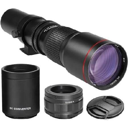 【平行輸入品】Power 500mm/1000mm f/8 マニュアル望遠レンズ Canon EOS...