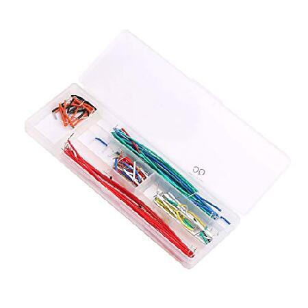 【平行輸入品】DEVMO 140個/箱 U型 はんだなし ブレッドボード ジャンパーケーブル ワイヤ...