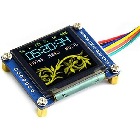 【平行輸入品】ウェーブシェア 1.5インチ RGB OLED ディスプレイモジュール、128x128...
