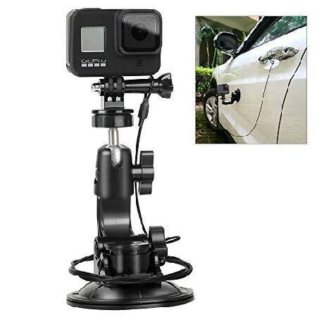 【平行輸入品】吸盤 カーマウントスタンド 三脚アダプター 安全テザー付き 屋外 屋内 Gopro H...