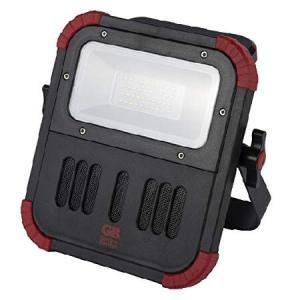 【平行輸入品】Gardner Bender GWL-20BT 20 watt LED Portable Bluetooth Speaker Work Light, Black and Red