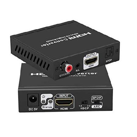 【平行輸入品】weJupit HDMI Audio Extractor 4K 60Hz HDR Co...