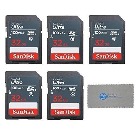 【平行輸入品】SanDisk 32GB Ultra SD Memory Card (5 Pack) ...