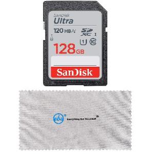 【平行輸入品】SanDisk 128GB SD Ultra Memory Card Works with Canon EOS M200, M10