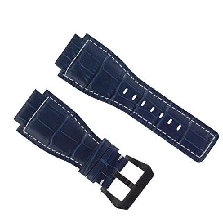 【平行輸入品】腕時計パーツ 互換品 24mm Replacement Leather Watch B...
