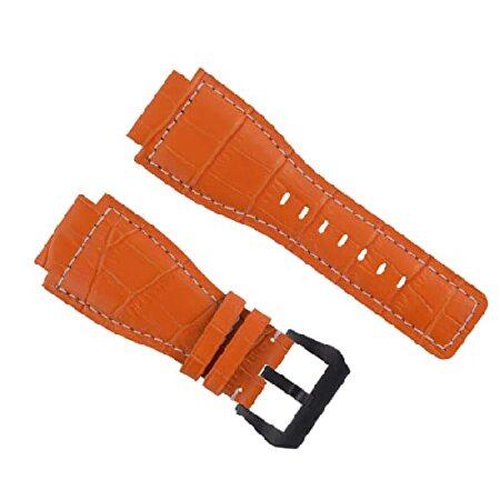 【平行輸入品】腕時計パーツ 互換品 24mm Replacement Leather Watch B...